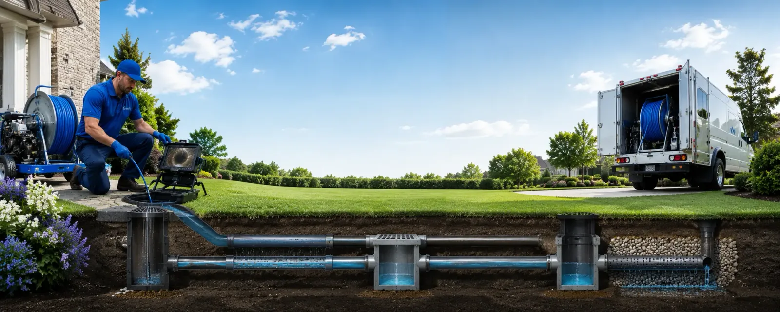 Outdoor drain cleaning information for Stetson, ME
